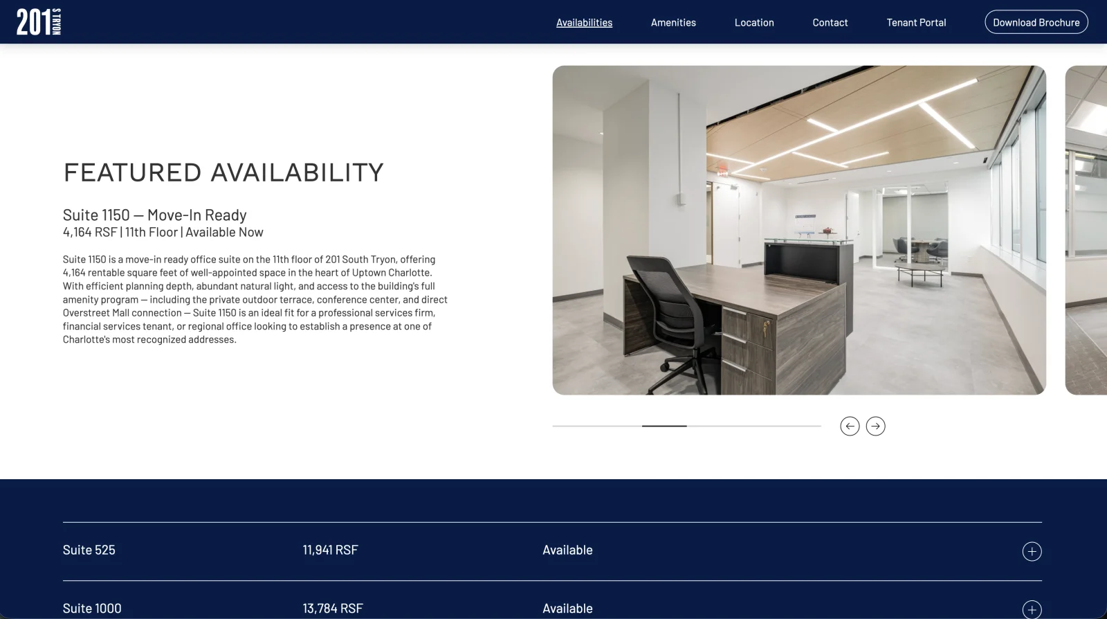 201 South Tryon website