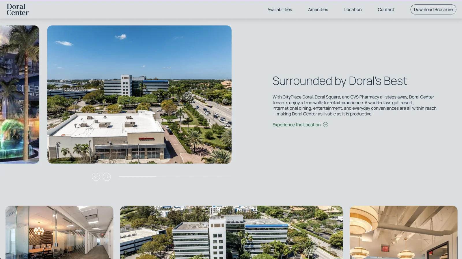 Doral Center website